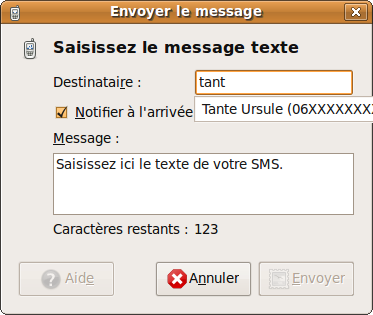 Créer et envoyer des SMS