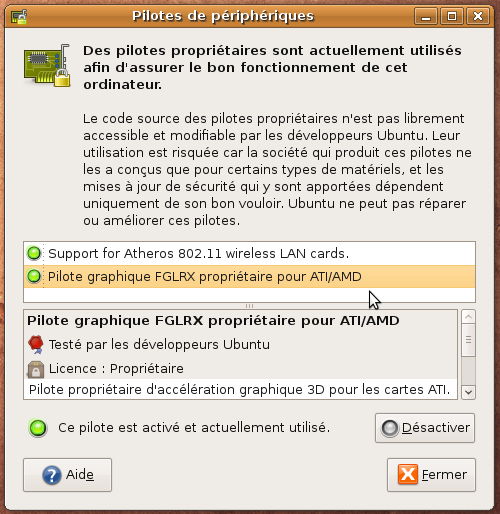 Pilotes additionnels Précise 12.04