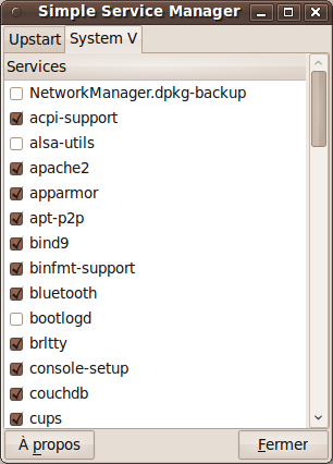 Simple Service Manager, un gestionnaire simple de services système