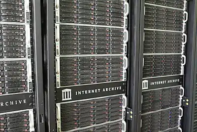 Les serveurs d'Internet Archive au siège de San Francisco