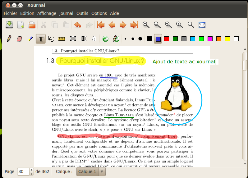 Xournal sous Ubuntu Lucid Lynx