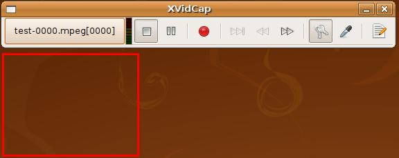 Interface de XVidCap